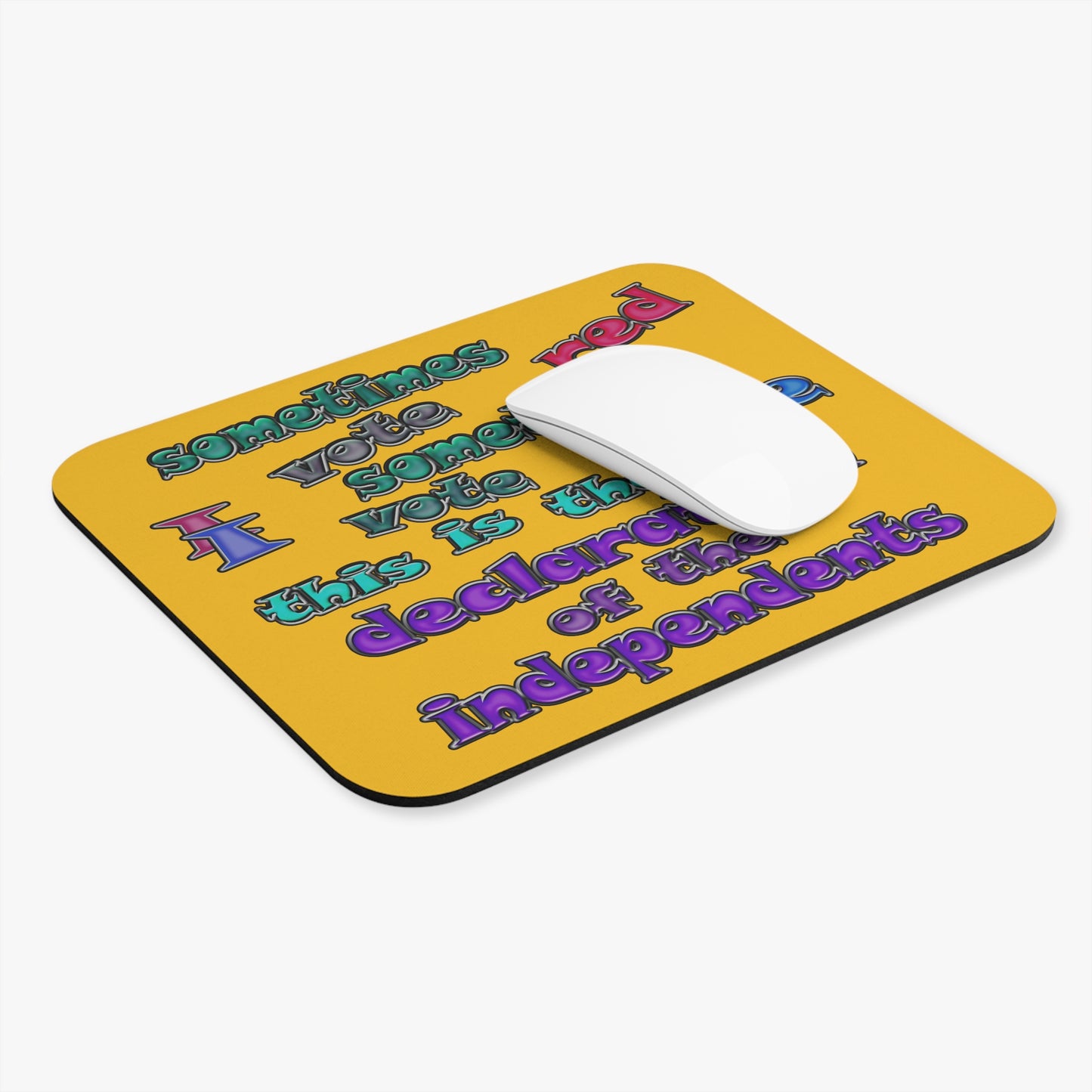 declaration of the independents - Mouse Pad (Rectangle) (yellow)