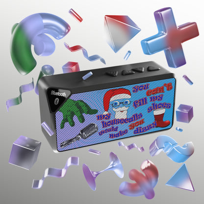 santa's shoes - Jabba Bluetooth Speaker (light blue-purple wave)