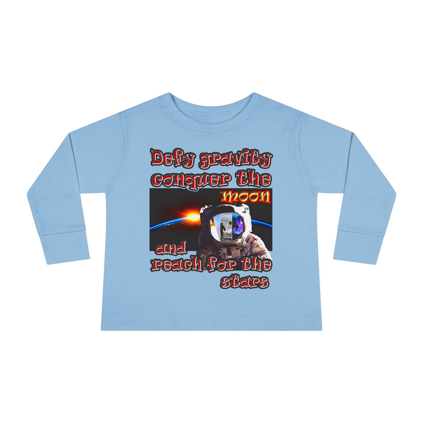 defy conquer reach - Toddler Long Sleeve Tee
