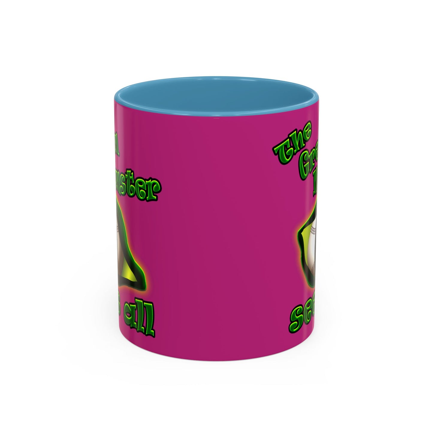 green monster - Accent Mug (pink)