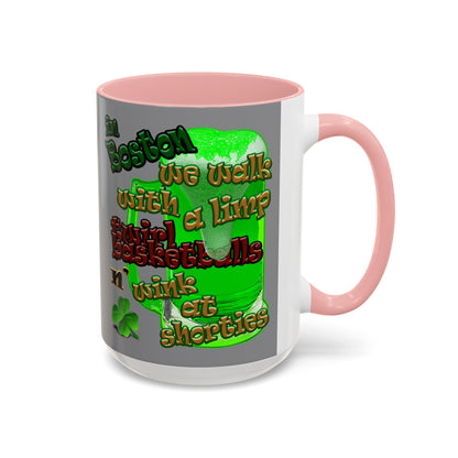 celtics logo - Accent Mug (grey)