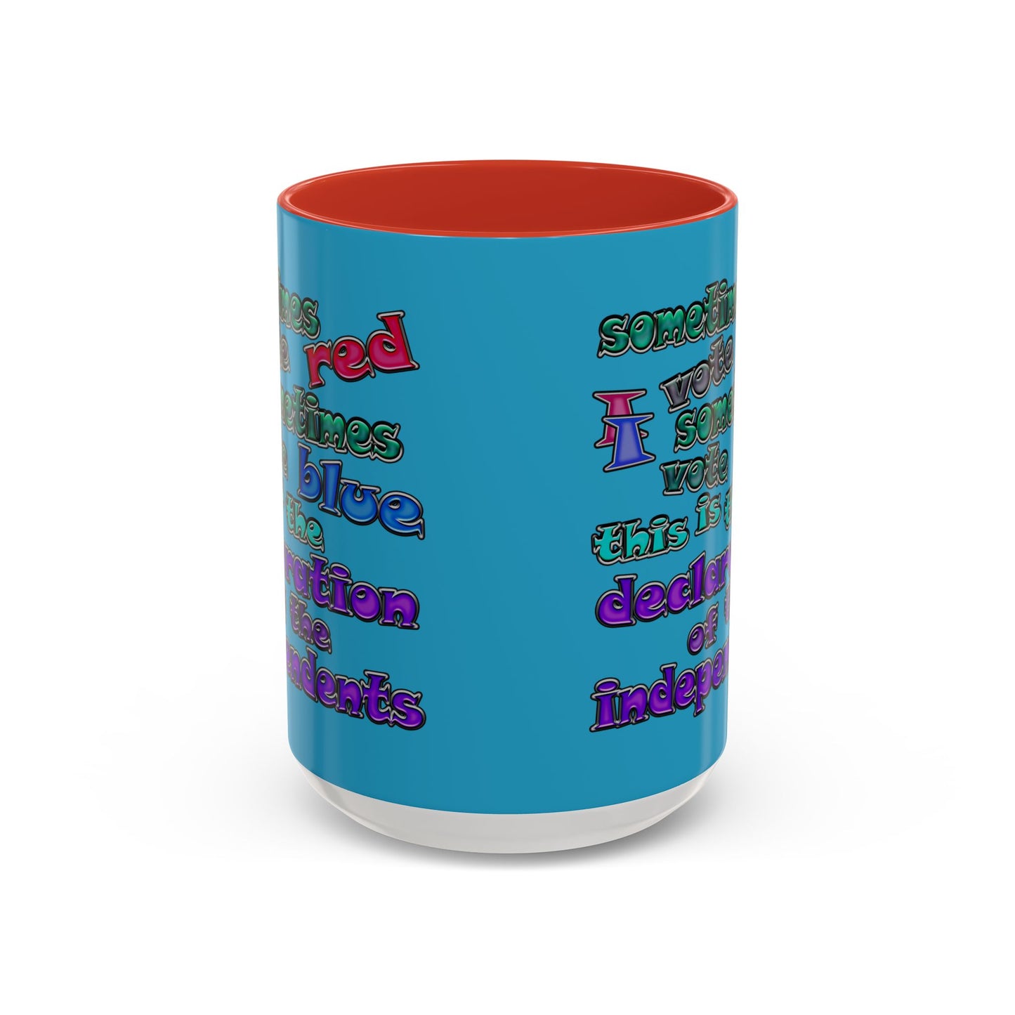 declaration of the independents - Accent Mug (turquoise)