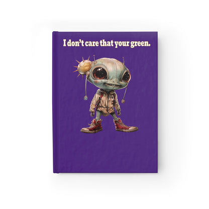 I don't care that your green - journal-lined (purple)