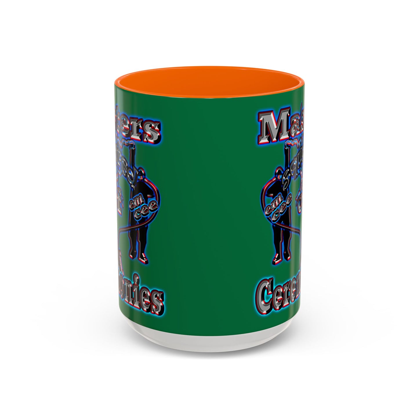 em cee squared - Accent Mug (dark green)