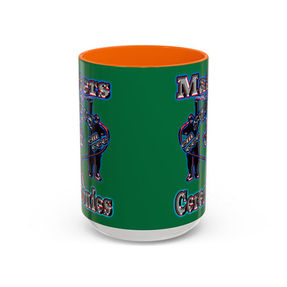 em cee squared - Accent Mug (dark green)