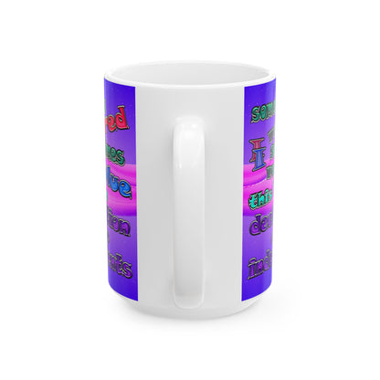 declaration of the independents - White Mug (purple-pink wave)