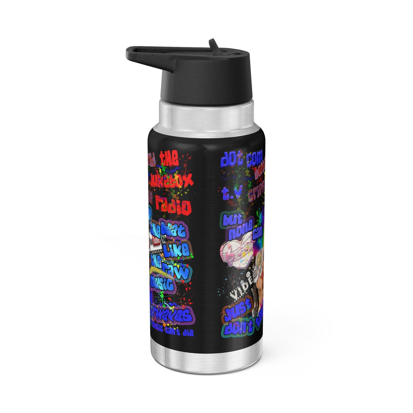 drop the beat - Gator Tumbler, 32oz (black)