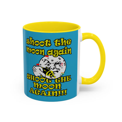 shoot the moon again - Accent Mug (turquoise)