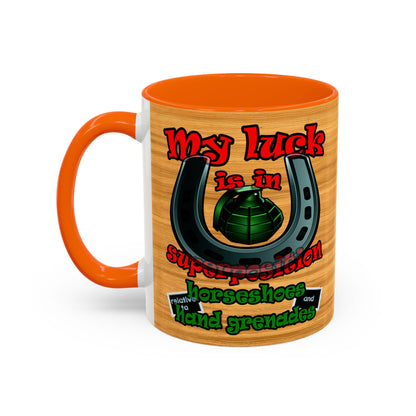 my luck - Accent Mug (butterscotch wood finish)