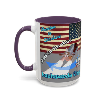shoot for the stars - Accent Mug (grey)