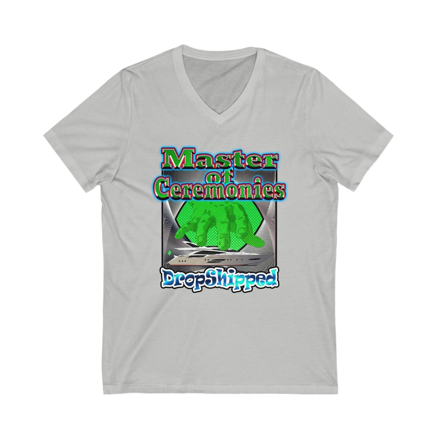logo - Unisex Jersey Short Sleeve V-Neck Tee