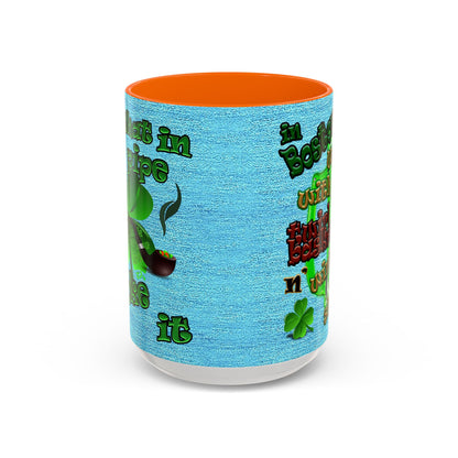 celtics logo - Accent Mug (faded blue)