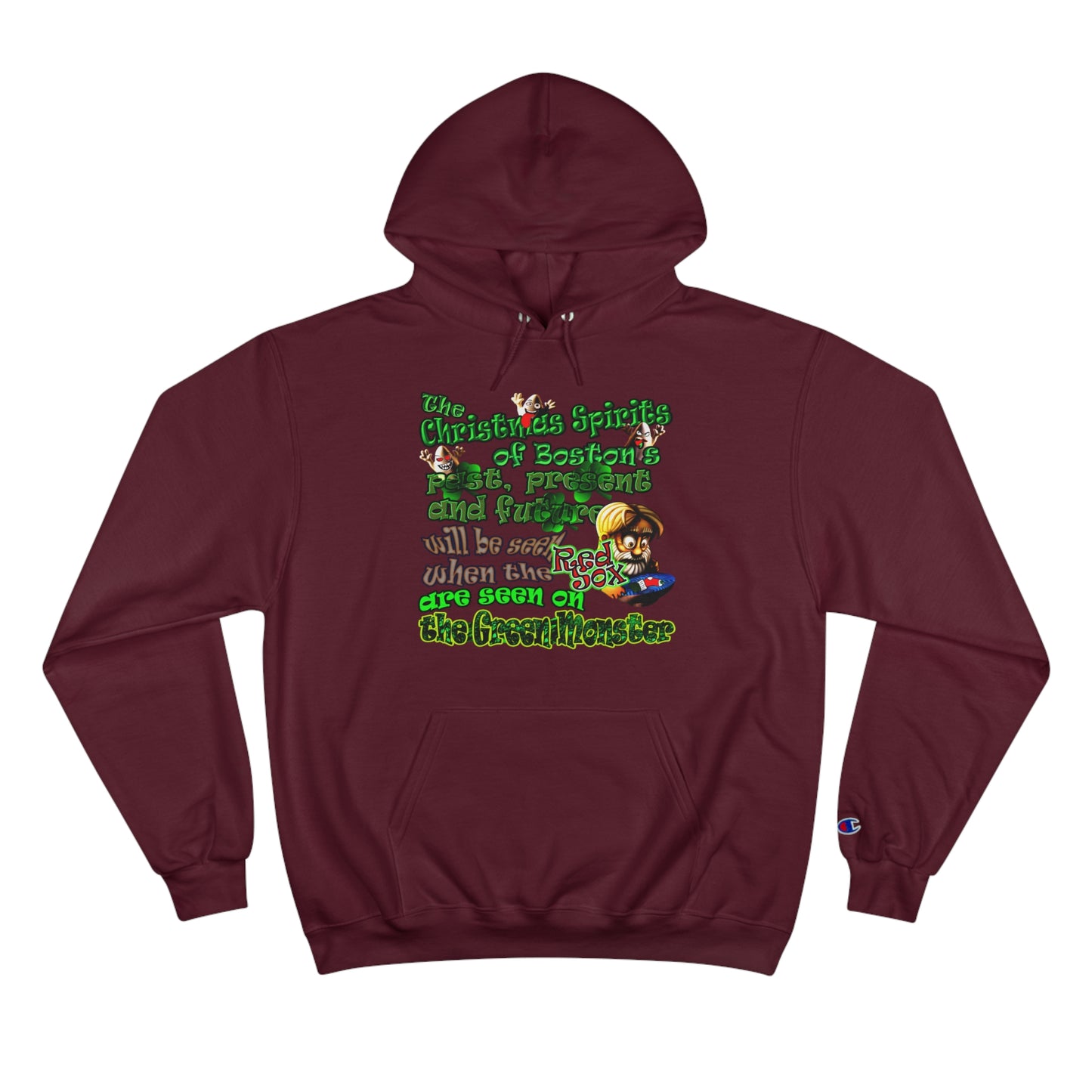 christmas spirits of boston - Champion Hoodie