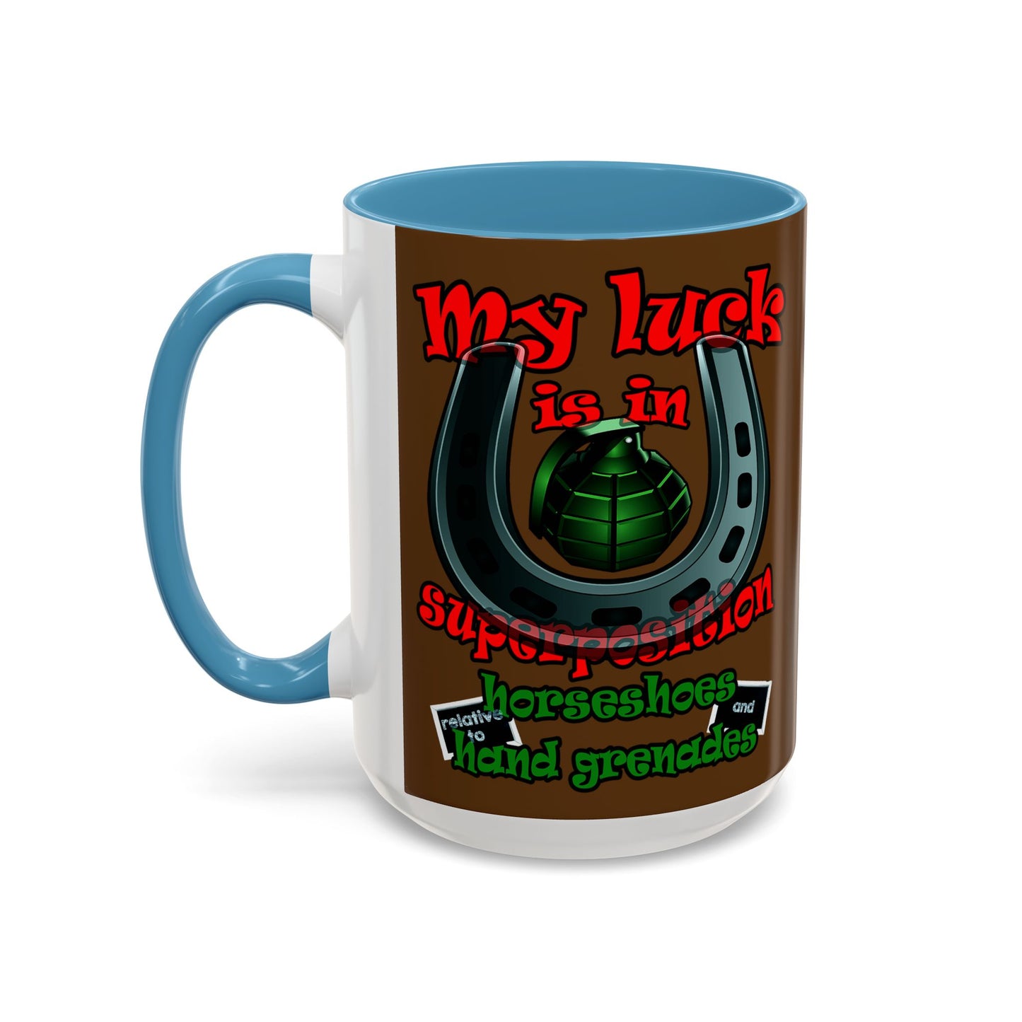 my luck - Accent Mug (brown)