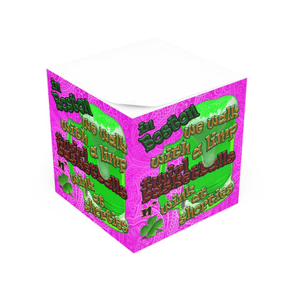 celtic's logo - note cube (pink swirl)