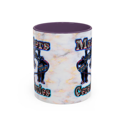 em cee squared - Accent Mug (white marble)