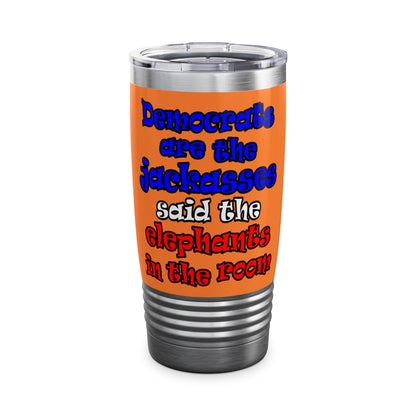 donkeys and elephants - Ringneck Tumbler, 20oz (crusta)