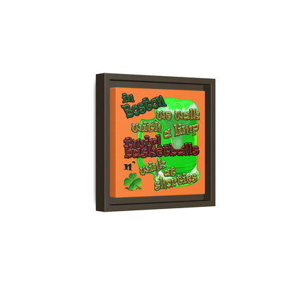 celtics logo - framed canvas art (crusta)