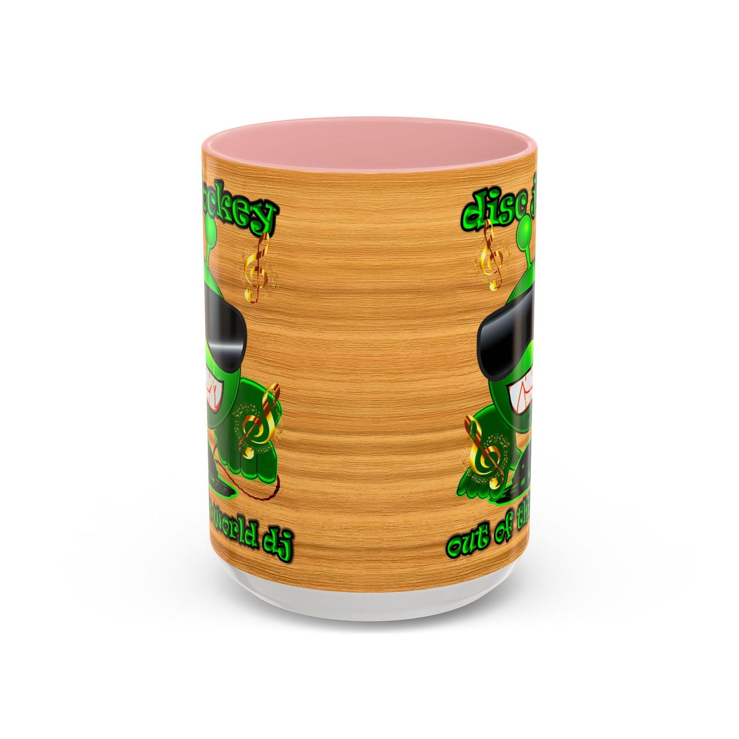 disc jockey - Accent Mug (butterscotch wood finish)