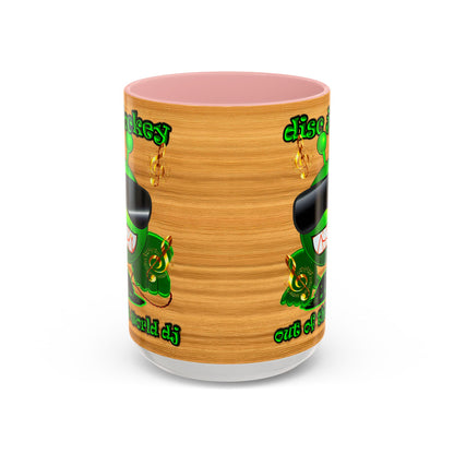 disc jockey - Accent Mug (butterscotch wood finish)