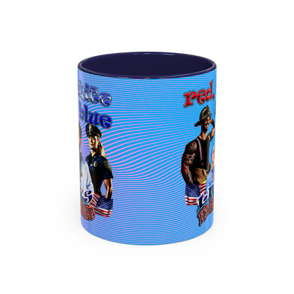 rw&b lives matter - Accent Mug (light blue-purple wave)