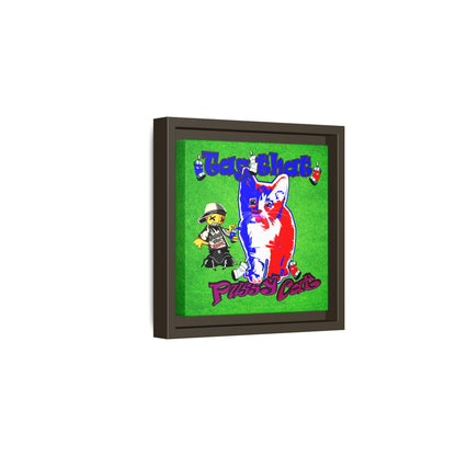 tag that - framed canvas art (green turf)