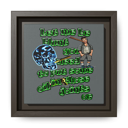 og - framed canvas art (dark grey)