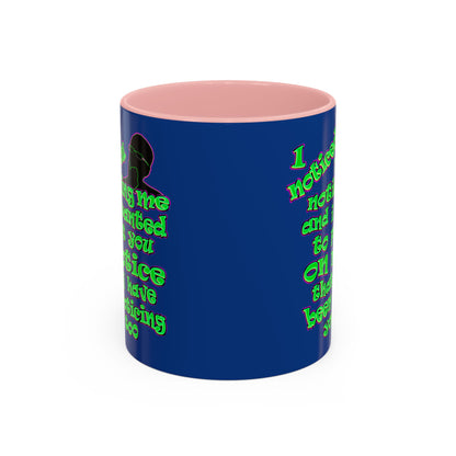 noticed you noticing - Accent Mug (dark blue)