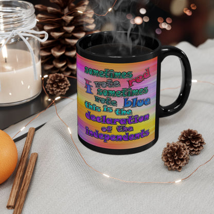 declaration of the independents - Black Mug (color blur)