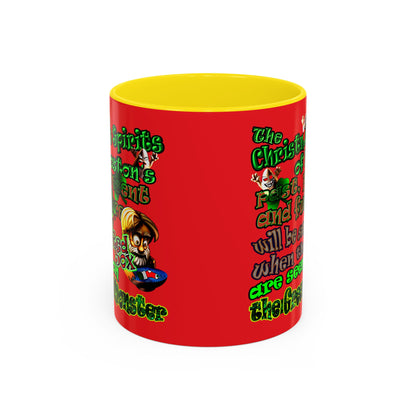 christmas spirits of boston - Accent Mug (red)