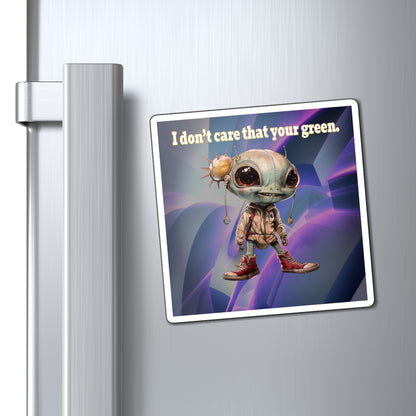 I don't care that your green - Magnets - (grey-pink wave)
