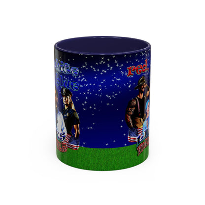 rw&b lives matter - Accent Mug ('snoops' background)