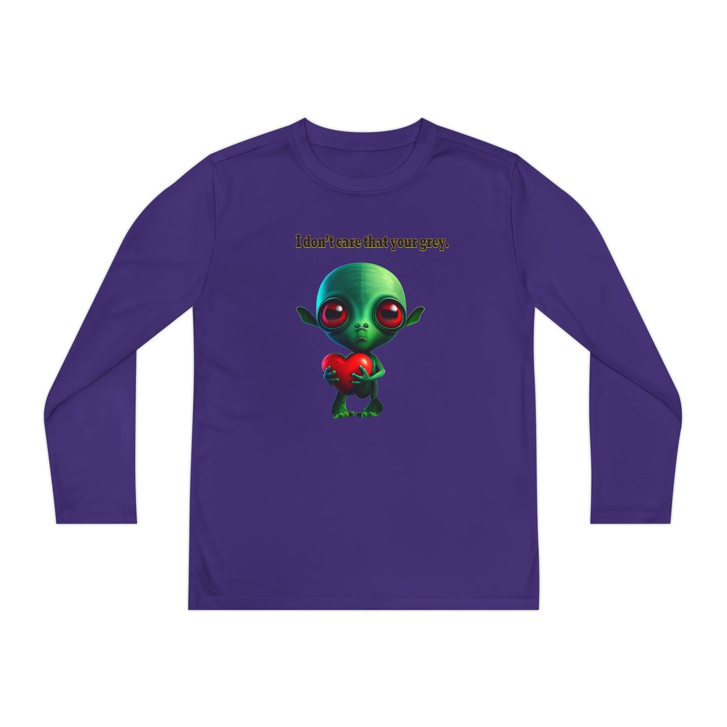 I don't care that your grey - Youth Long Sleeve Competitor Tee