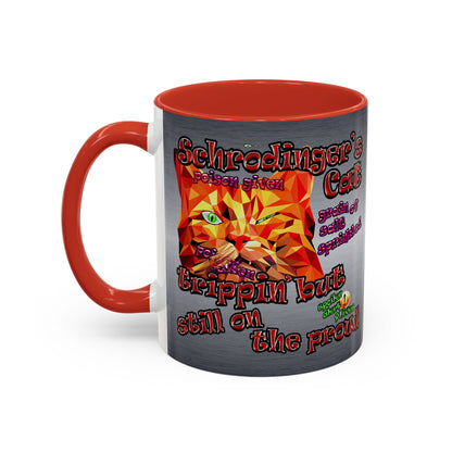schrodinger's cat - Accent Mug (brushed nickel)