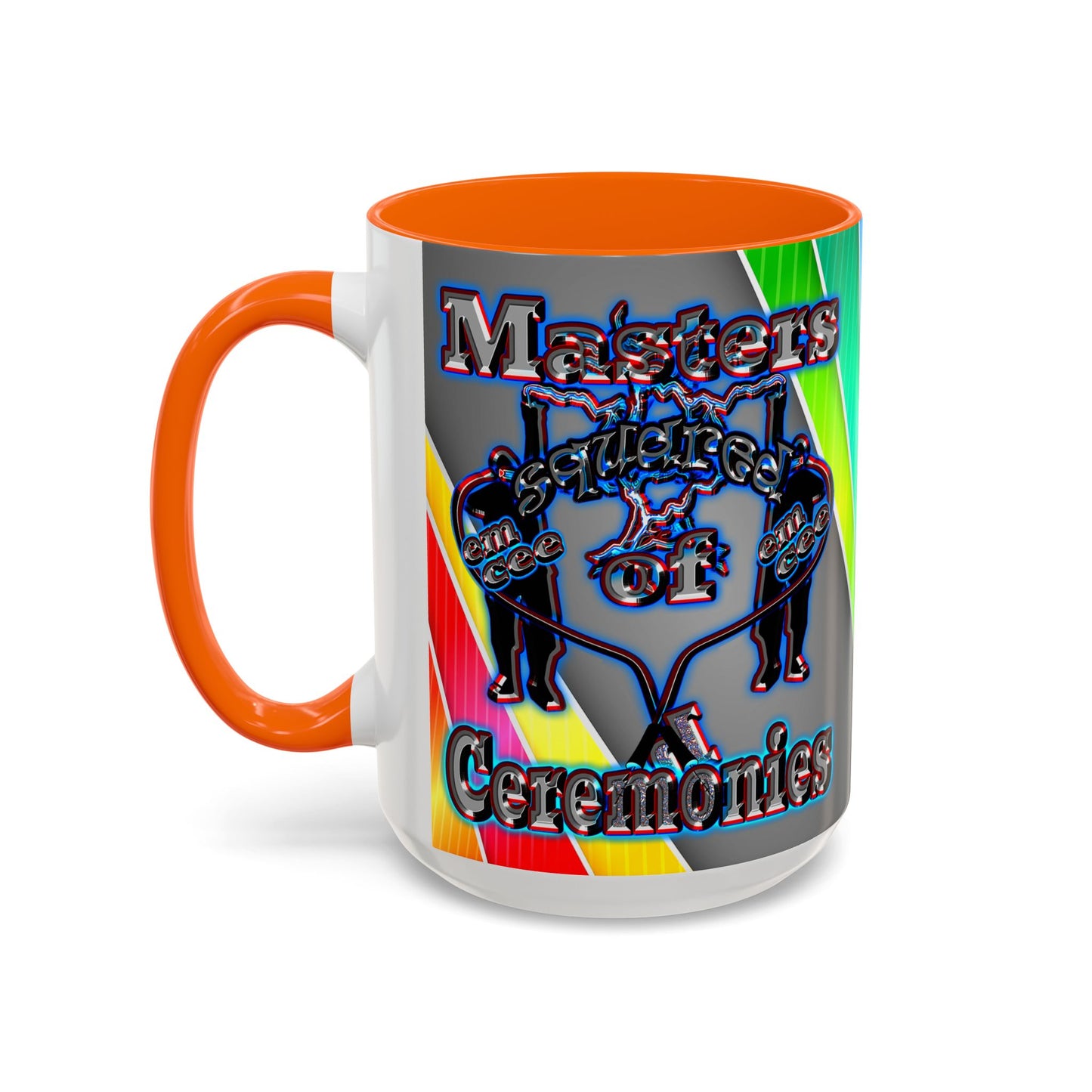 em cee squared - Accent Mug (rainbow split)