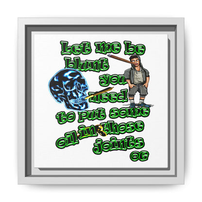 og - framed canvas art (white)