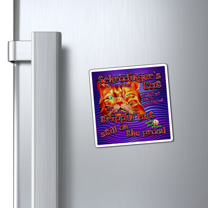 schrodinger's cat - Magnets - (purple wave)