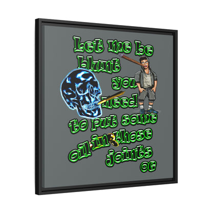 og - framed canvas art (dark grey)