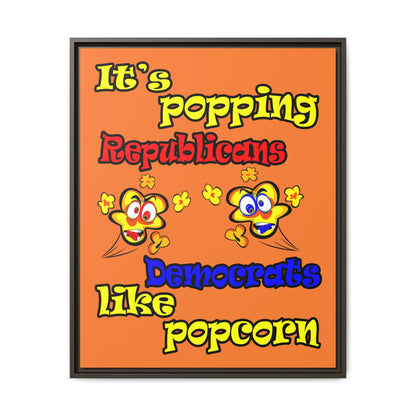 popping like popcorn - framed canvas art (crusta)