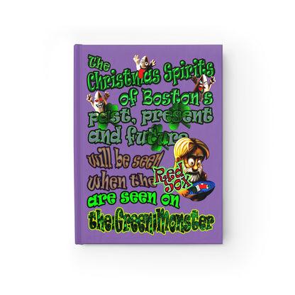 christmas spirits of boston - journal-lined (light purple)