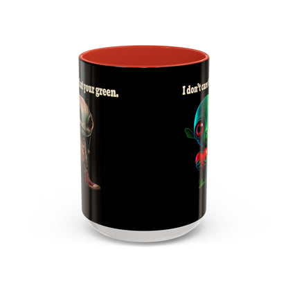 I don't care that your grey - Accent Mug (black)