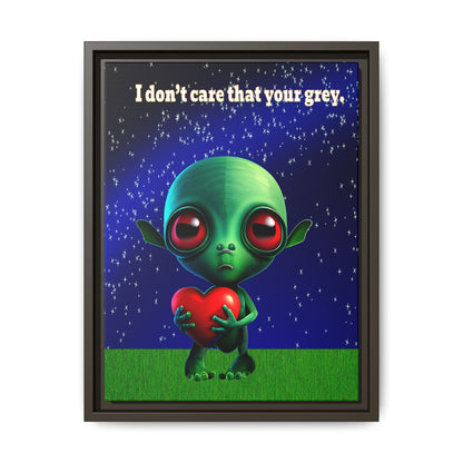 I don't care that your grey - framed canvas art ('snoops' background)