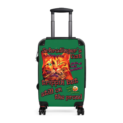schrodinger's cat - Suitcase (dark green)