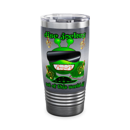 disc jockey - Ringneck Tumbler, 20oz (brushed nickel)