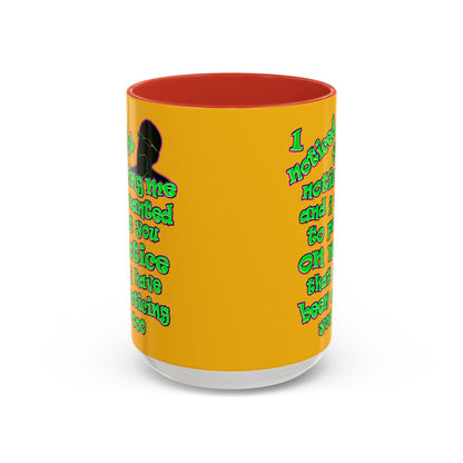 noticed you noticing - Accent Mug (yellow)