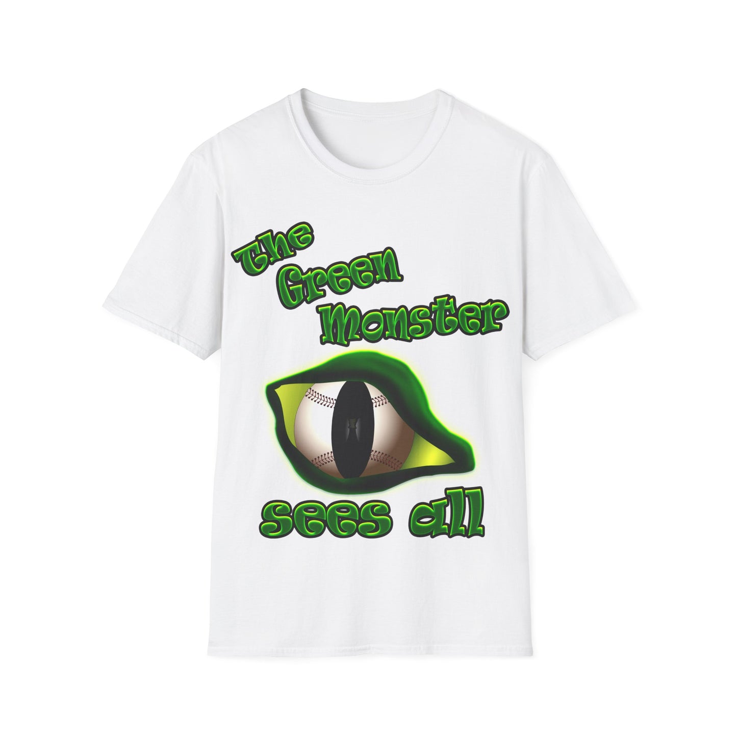 green monster - Unisex Softstyle T-Shirt