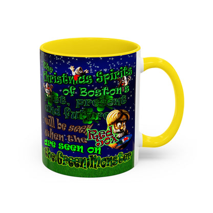 christmas spirits of boston - Accent Mug ('snoops' background)
