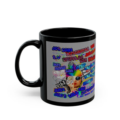 drop the beat - Black Mug (grey)