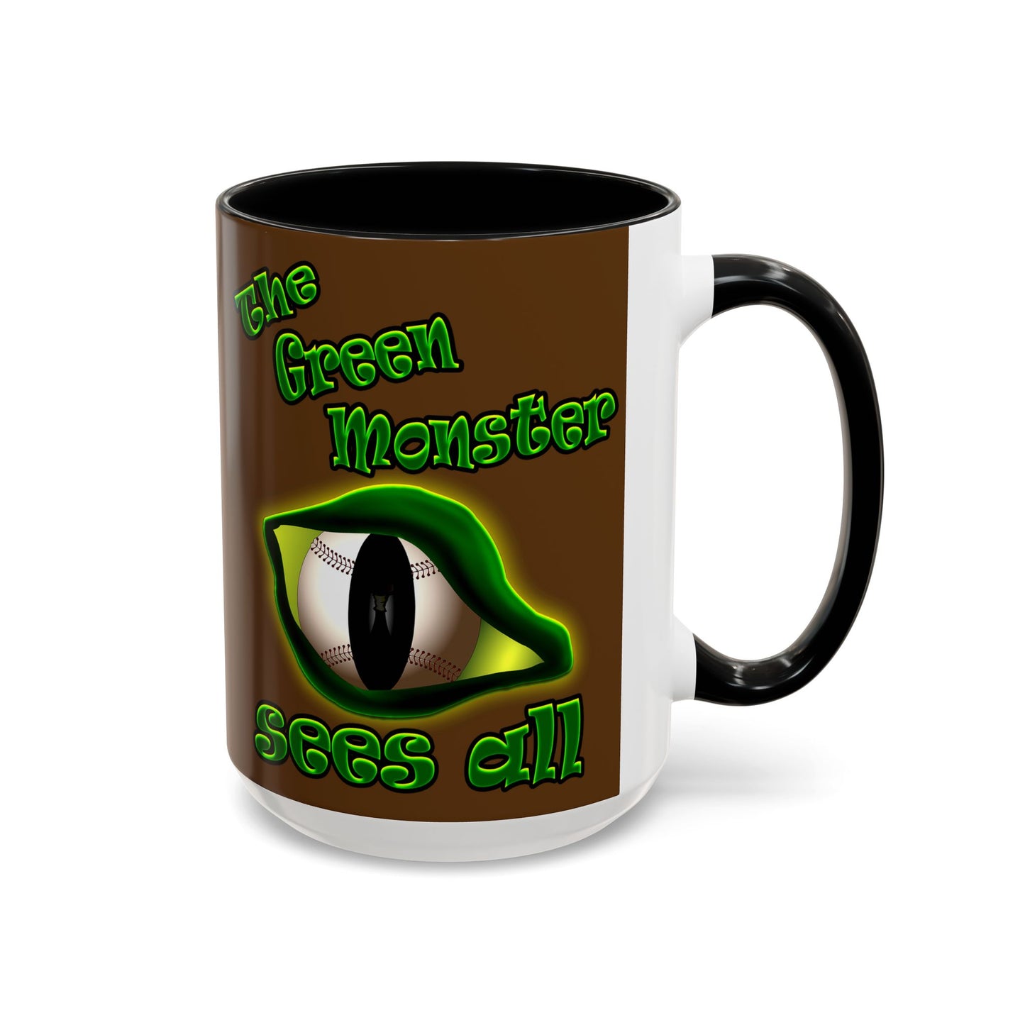 green monster - Accent Mug (brown)