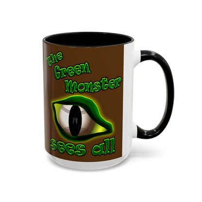 green monster - Accent Mug (brown)